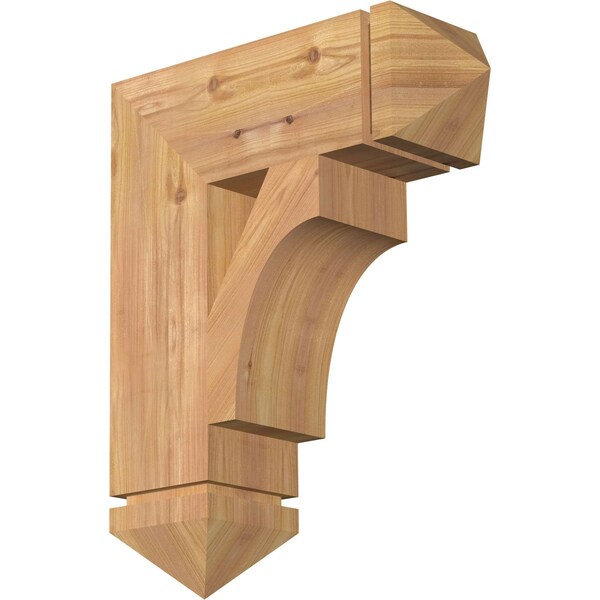Ekena Millwork Westlake Arts & Crafts Smooth Bracket, Western Red Cedar, 5 1/2"W x 18"D x 22"H BKT06X18X22WTL03SWR - main